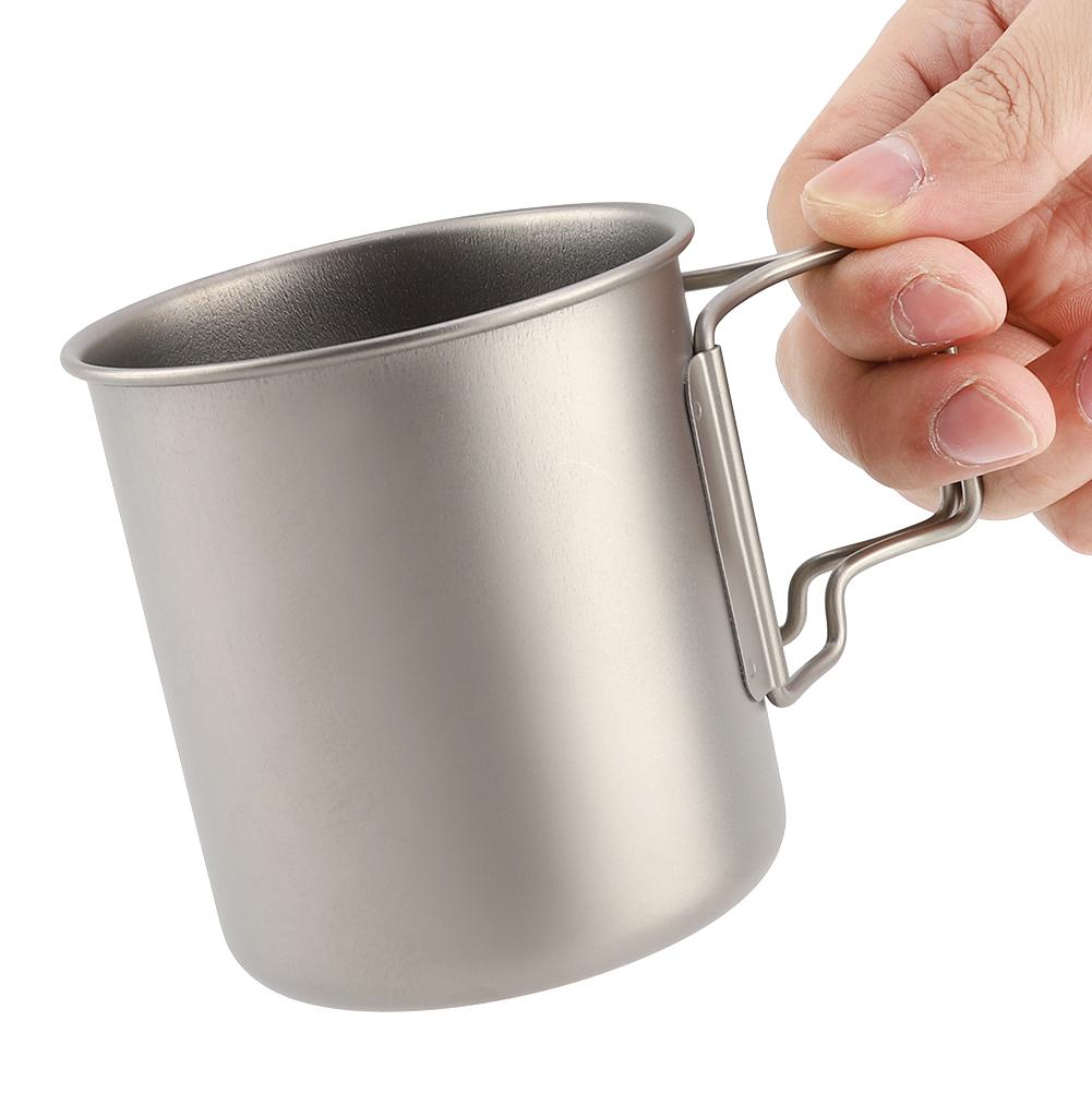 420ML Durable Reinem Titan Wasser Kaffee Bier Tasse Drinkware Becher für Hause