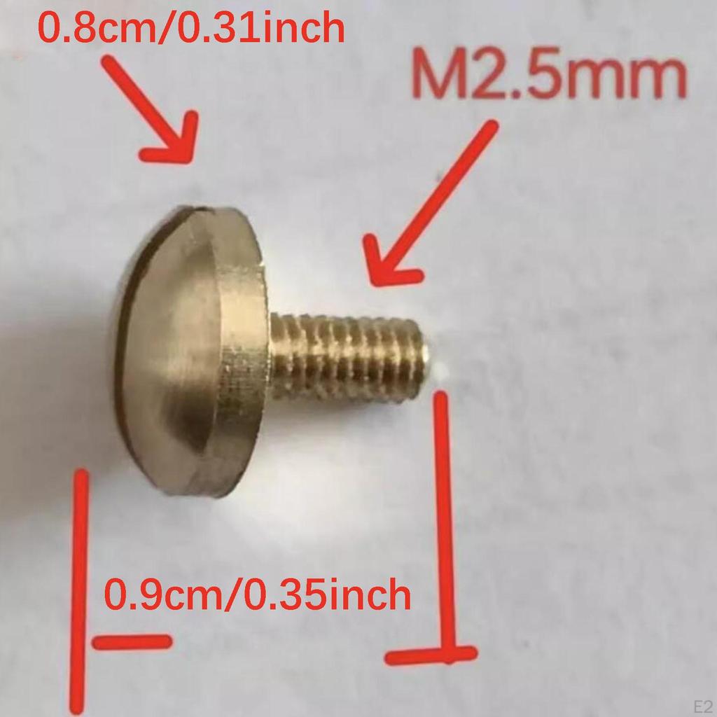 2Pcs Saxophone Thumb Rest Screws Tightening Screw Repairing Spare Part Repair Accessory Metal for