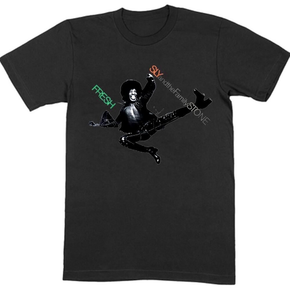 Rare Sly Stone Fresh Sly & The Family Stone Cotton Men All Size 11D885 Unisex T-Shirt XXXL