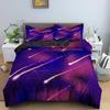 Starry Sky King Queen Duvet Cover Colorful Galaxy Bedding Set Outer Space 2/3pcs Quilt Cover Glitter Polyester Comforter Cover