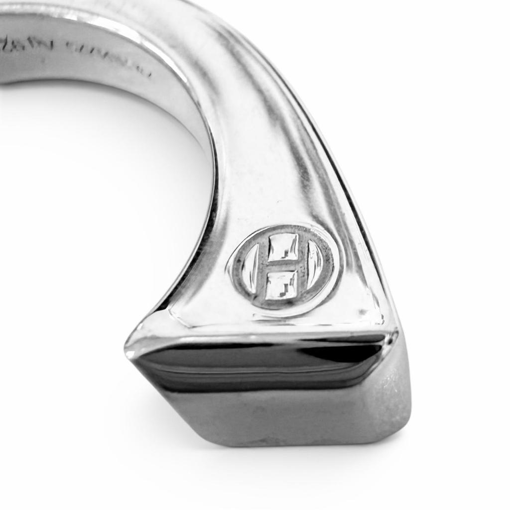 Excellent HERMES Ring Ring Clou De Forges Silver AG925 Mens 52 Used