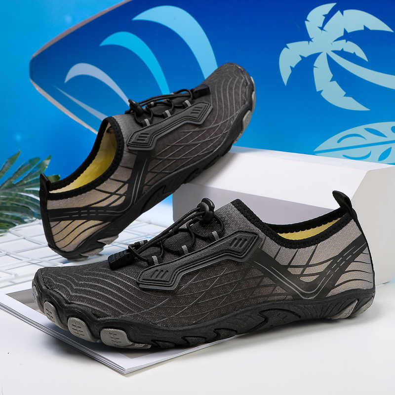 Fashion Thick Bottom Parkour Special Men's Shoes Slippers Black Sandal Beach Man Sneakers Sports Health Shooes Festival Besket