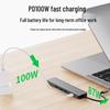 USB-C Docking Hub: 4K Screen Casting & One-Key Sleep Expansion Dock