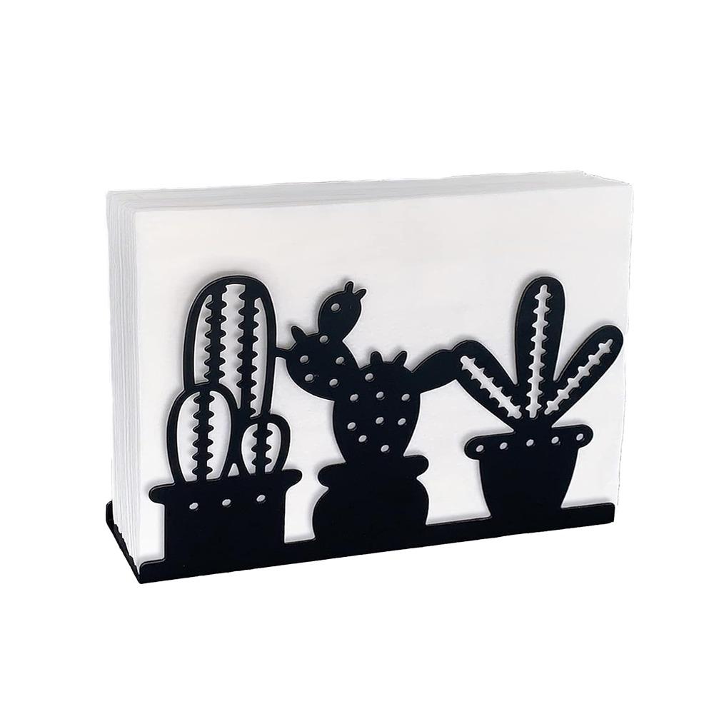 

Cactus Theme Restaurant Napkin Holder Iron Cafe Tissue Holder Metal Napkin Holder for Table