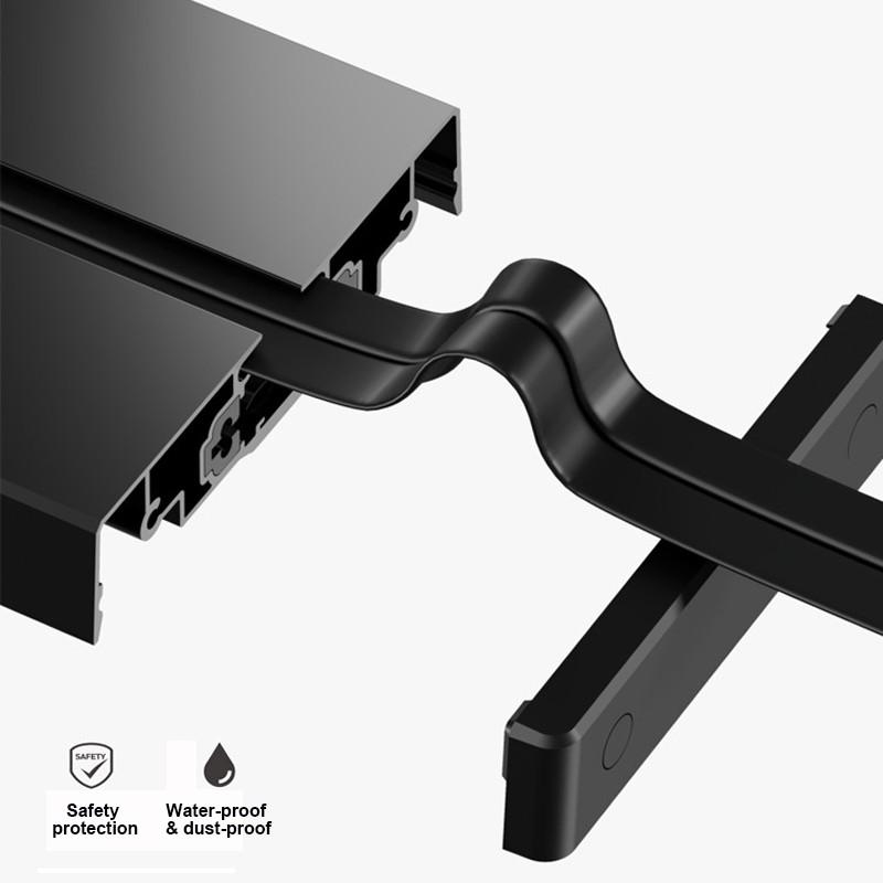 Movable Wall Mounted Power Track Socket Universal Adapter Office Home Appliance Socket Safety Track Kit