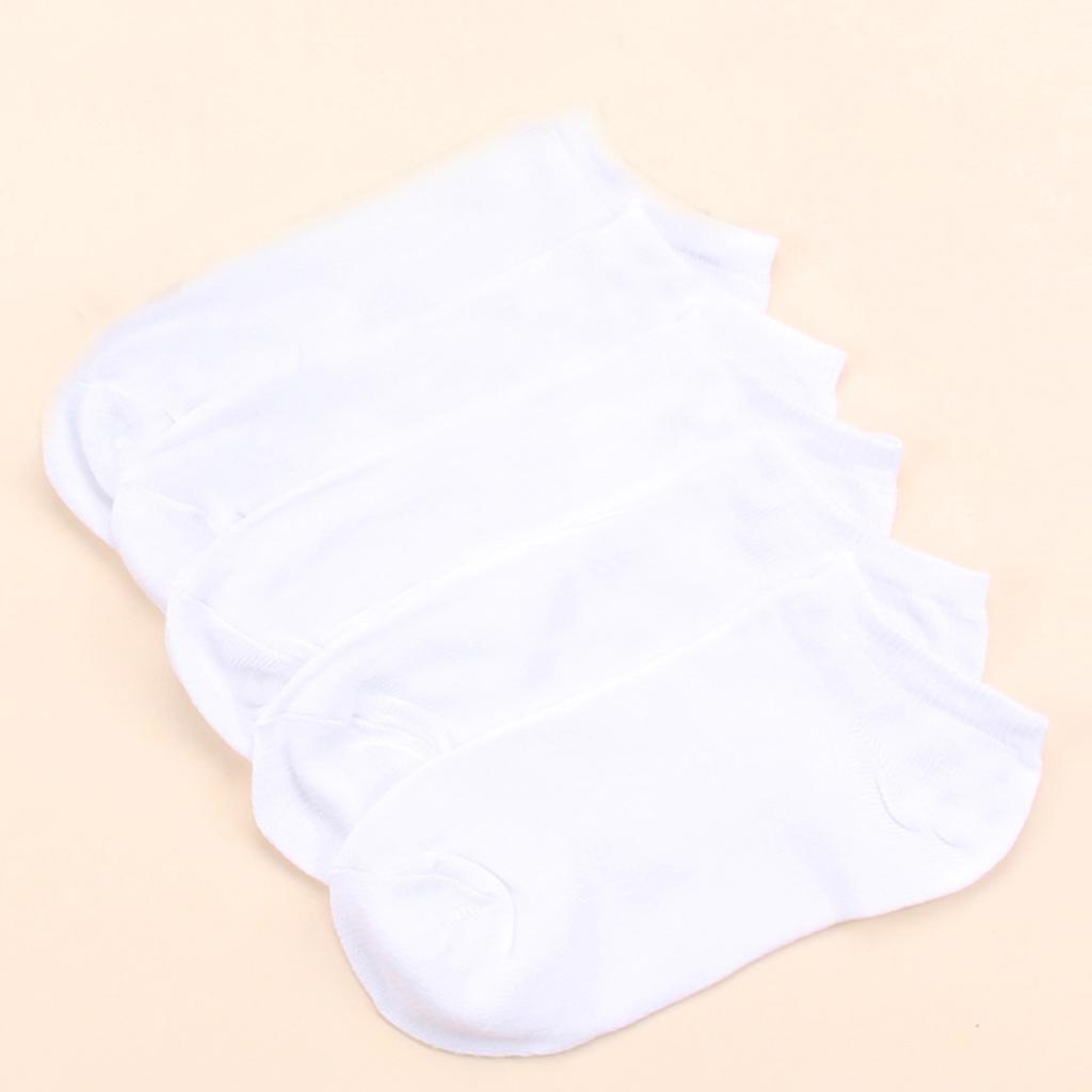 5/10 /20 Pairs Women's Boat Socks Invisible Low Cut Summer No-Show Ankle Socks Solid Color Casual Breathable Cotton Socks
