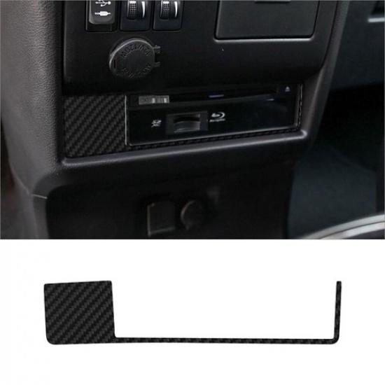 Carbon Fiber Interior CD Player Cover Trim For Toyota Sienna 2015-
