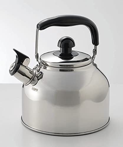 Kakusee Nilworka NW-08 Silver Whistling Kettle, 3.6L Capacity, Stainless Steel, High Heat Efficiency, Stable, Wide-Bottom Design, Easy to Clean, Induc