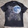 Ants Blue Moon Graphic Tee, Celestial Insect Art Shirt, Entomology Gift