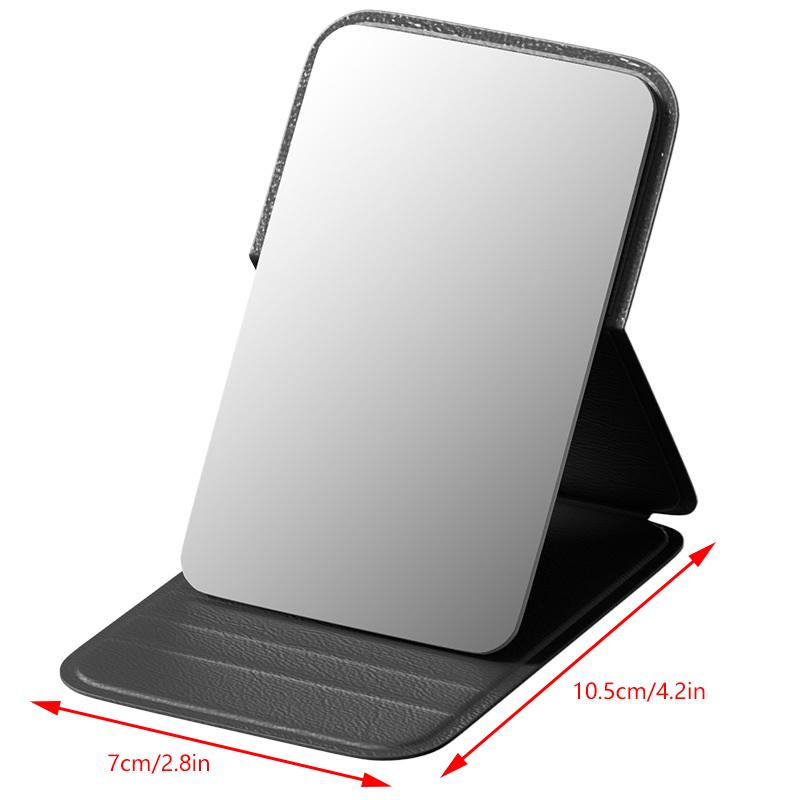 Hand-Held Desktop Stand Mirror High Definition Folding Makeup Mirror Light Weight Easy To Carry Vanity Mirror Cosmetic Tools