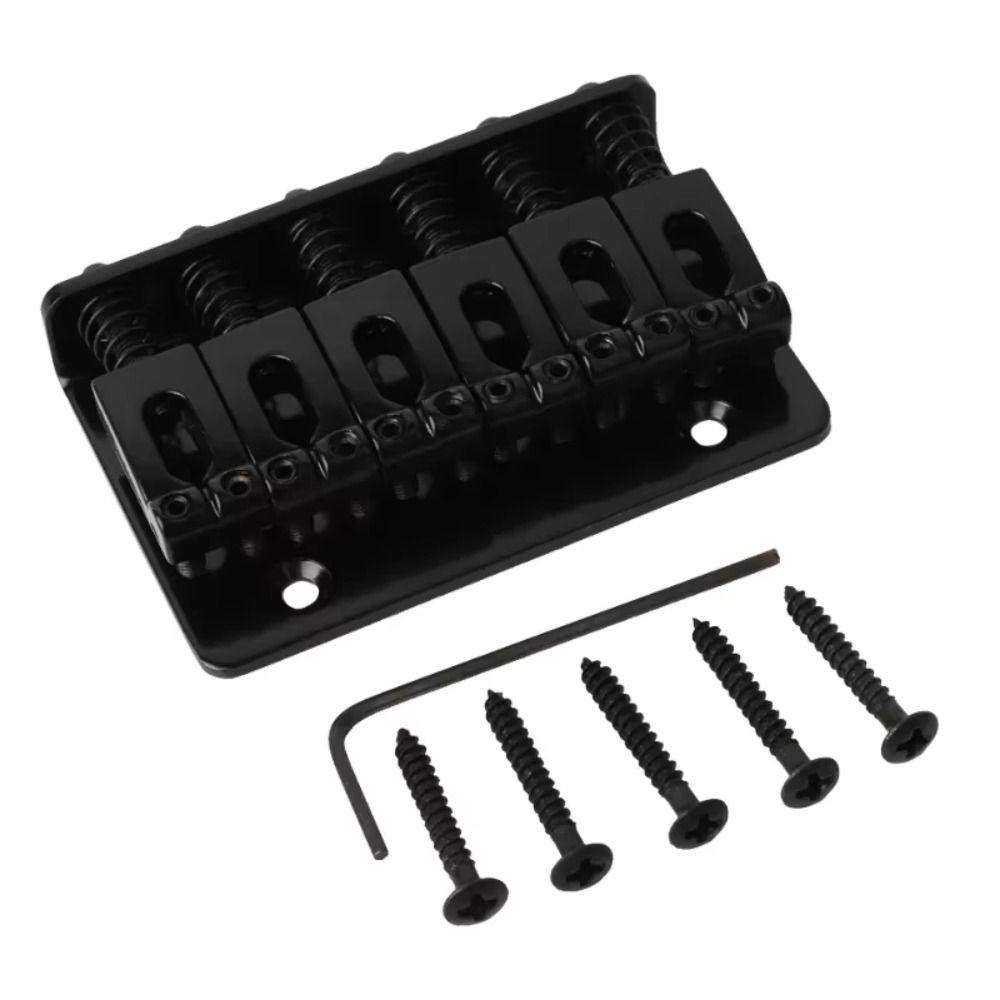 Black/Gold Tremolo Bridge Set 6 Strings Electric Guitar Bridge  Guitar Accessories