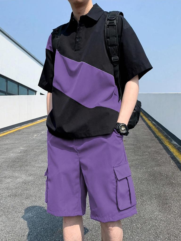 Summer Casual Sports Set - Short Sleeve & Shorts