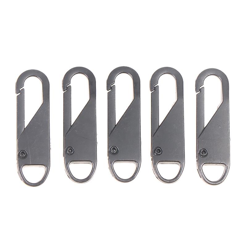 5/10/20Pcs Replacement Zipper Pulls Cord Extender/Zip Metal Pull For Backpacks Jackets Luggage Purses Handbags