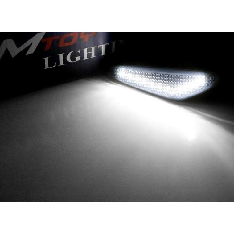White Full LED Front Side Marker Light Kit For 2016-up Mazda MX-5, 2009-12 RX-8