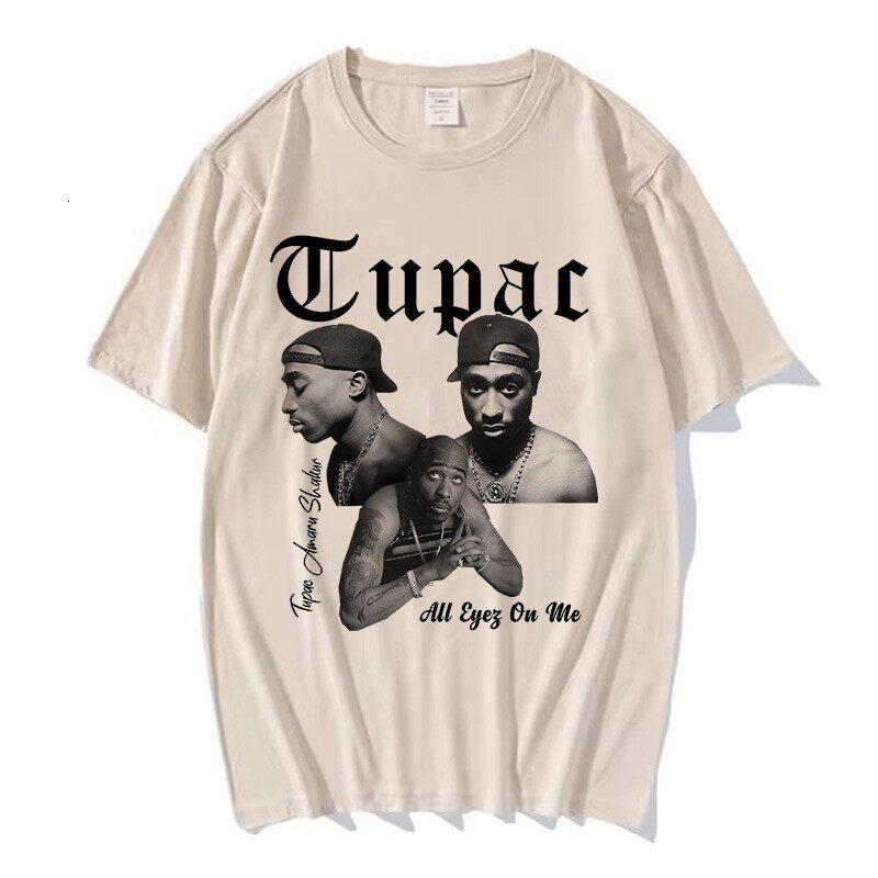 TUPAC Streetwear Harajuku T Shirts Women Harajuku Top Tees Female Tshirt Hip Hop Rapper Graphic Printed Casual Tshirt Clothes