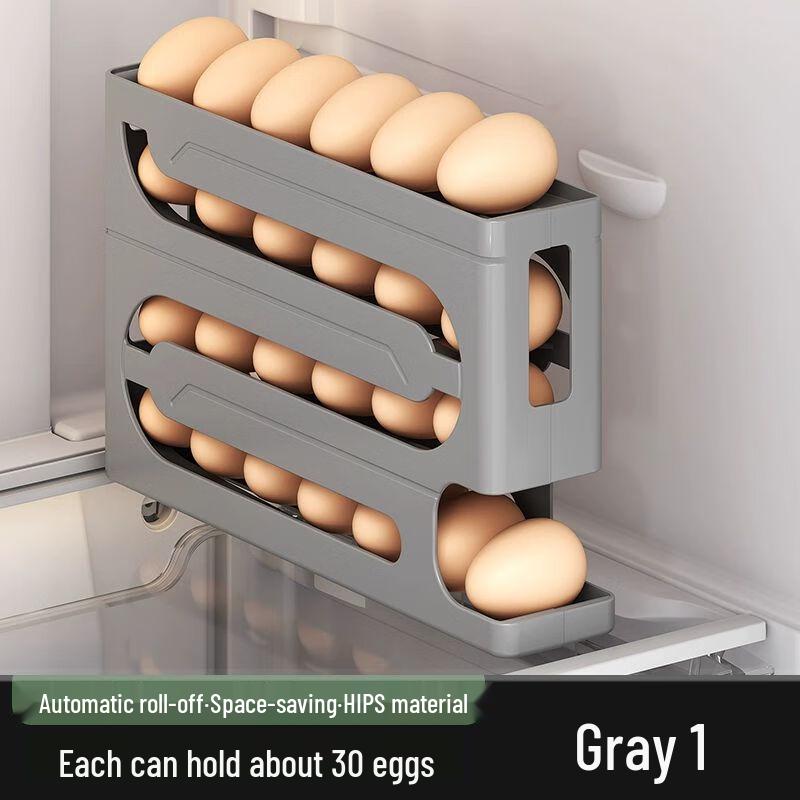 Automatic Rolling Refrigerator Egg Holder