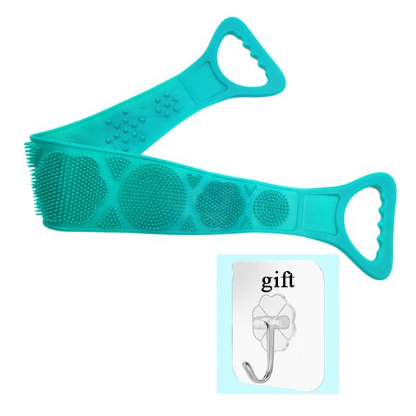 Silicone Brushes Bath Towels Rubbing Back Mud Peeling Body Massage Shower Scrubbing Bath Belt Flexible Scrubber Skin Cleaning