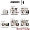 2D FLAT PRINTING 2pcs Curtains (Without Rod) Leopard Print Bows Popular Light Filtering Curtains Durable Polyester Curtains