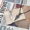 French Men'S Trendy Men'S Personalized Style Popular Triangular Arrow Pendant Necklace Jewelry
