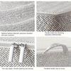 Large Capacity Storage Bags Gray Arrow Organization Bag Non Woven Fabric Clothes Blanket Organizer For Moving Bedroom Storage