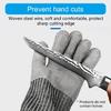 Stainless Steel Mesh Metal Chainmail Gloves Butchers Glove for Cutting Meat Oyster Shucking Chefs Meat Fish