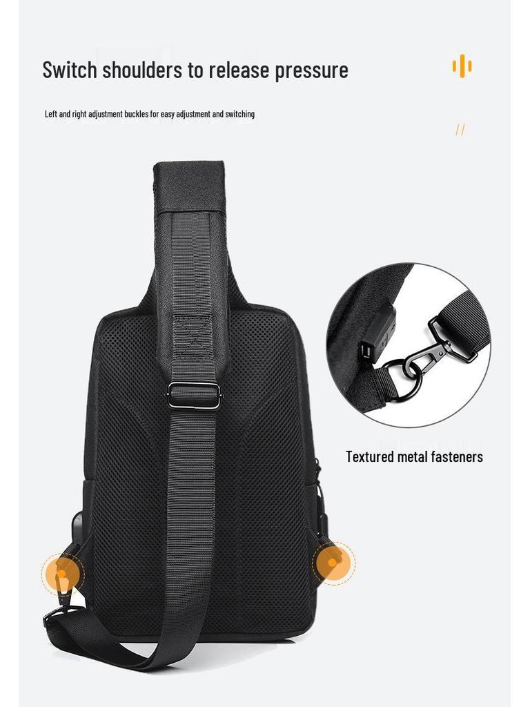 High-End Crossbody Bag: Trendy, Lightweight Chest Bag for Men & Women - Perfect for Travel and Commuting