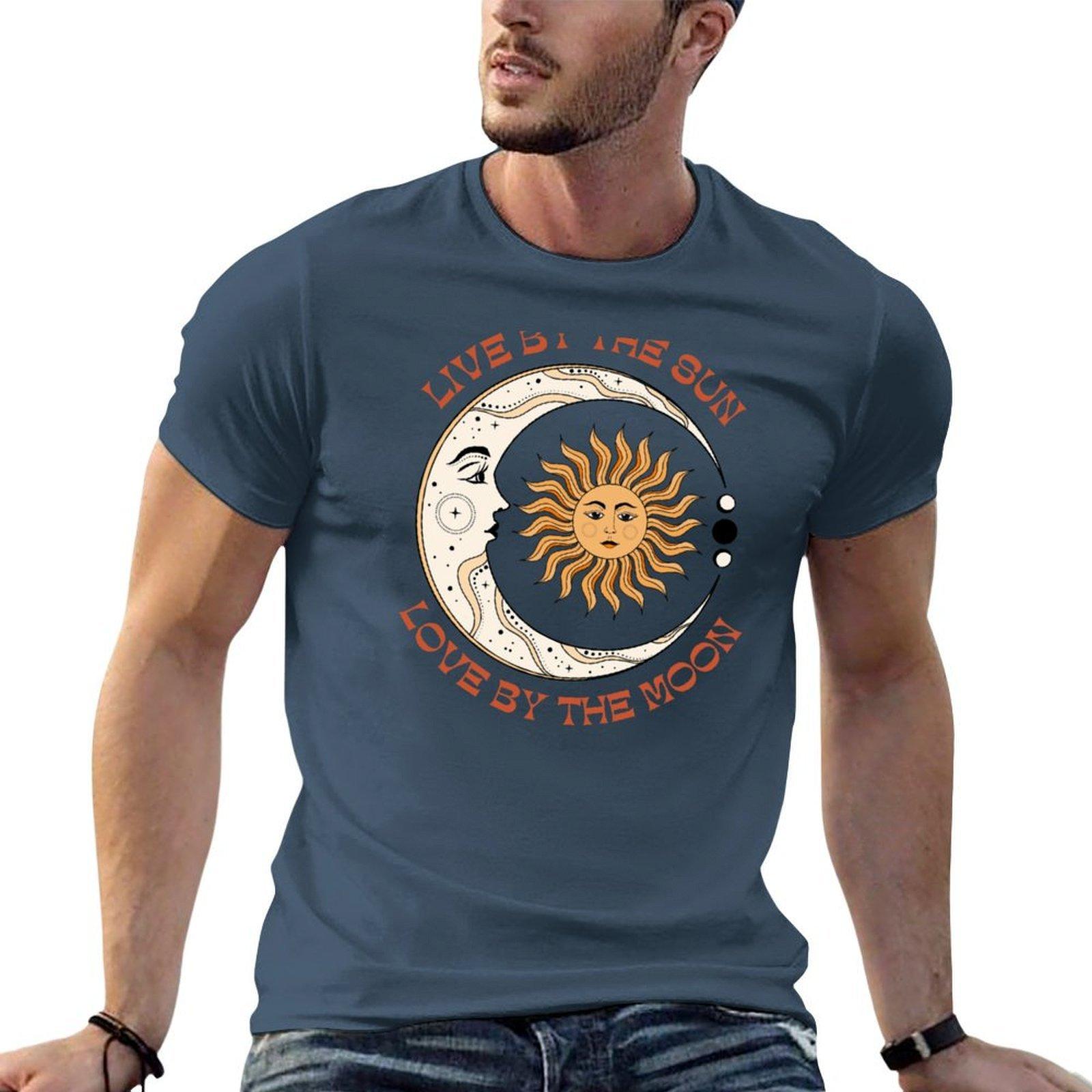 Live By The Sun Love By The Moon Tshirt Large Size Short Sleeve Tshirt S