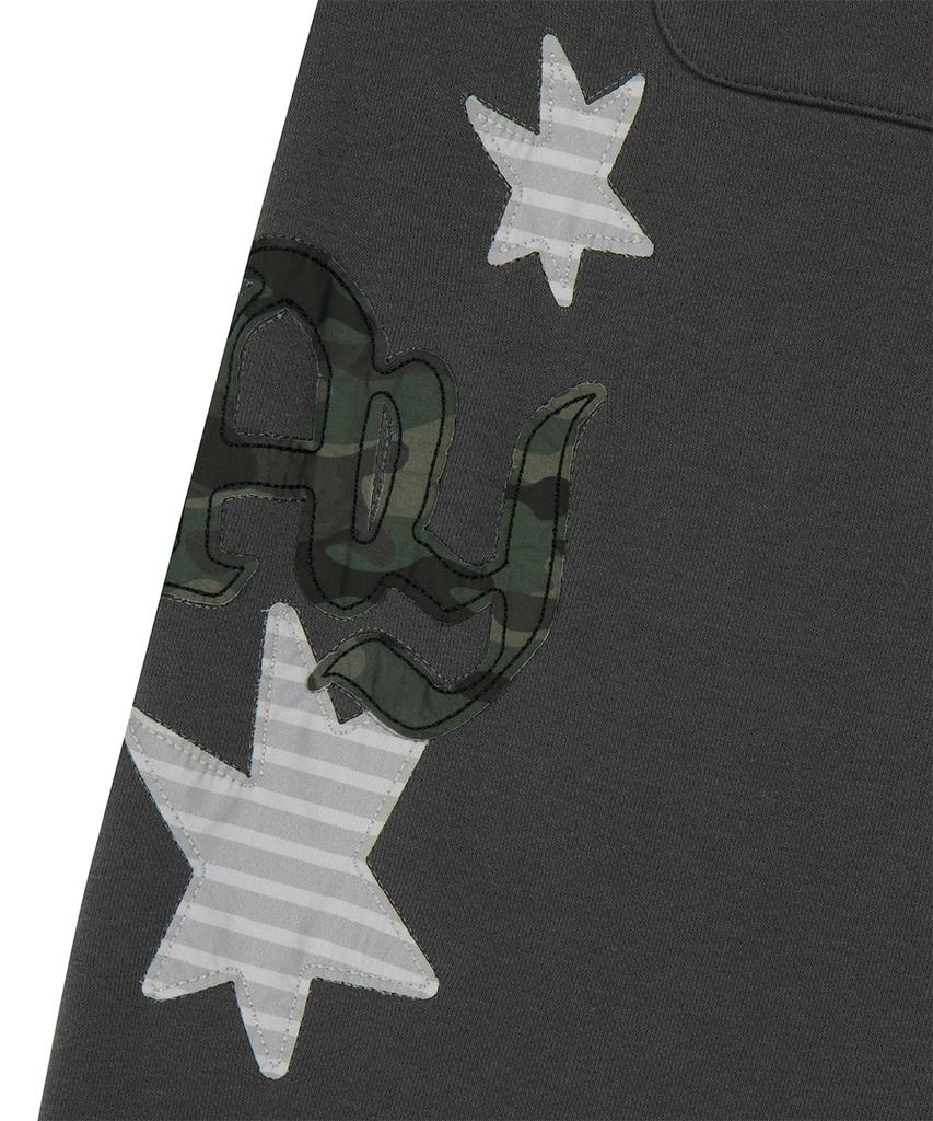 MAHAGRID Pray Applique Sweat Pant Charcoal(Mg2Ffmpa05A)