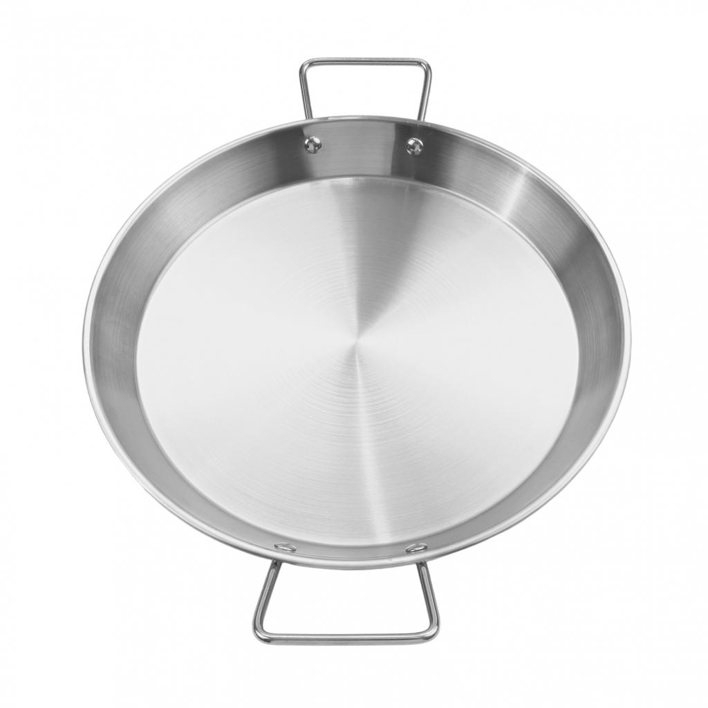 Paella Cooking Pot Stainless Steel Pot Ergonomic Handles High Temperature Safe