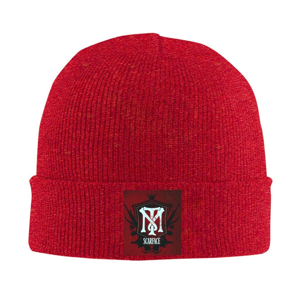 Scarface Logo Warm Knitted Cap Winter Knit Bonnet Hat Skullies Beanies Hip Hop Caps for Unisex