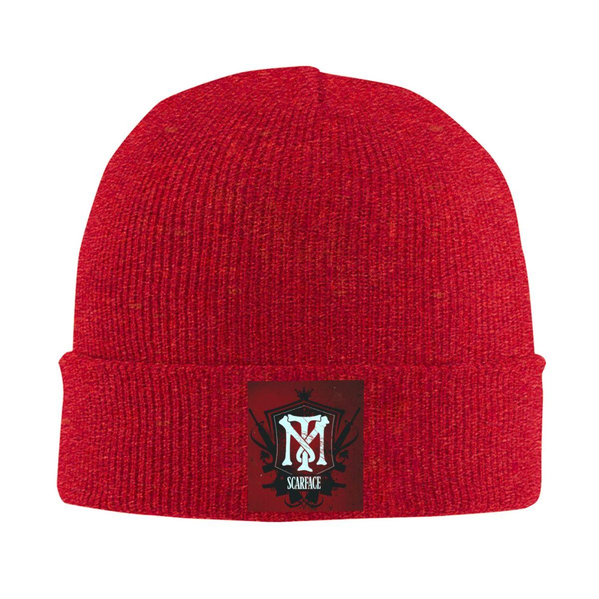 

Scarface Logo Warm Knitted Cap Winter Knit Bonnet Hat Skullies Beanies Hip Hop Caps for Unisex One Size