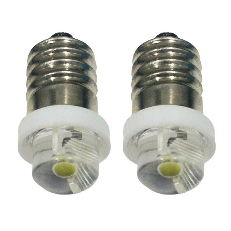 3/4.5/6V 0.5W Torch Bulb 6000K White Led E10 Socket Replacement Bulb For Torch