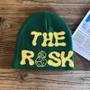 Acrylic Knit Beanie Hat For Men And Women With Letter Embroidery Winter Warmth Fashion Accessory
