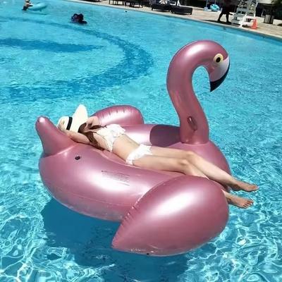 Summer Swimming Pool Air Mattress Flamingo Outdoor Water Playing Sports Inflatable Lounge Chair with Handle  Floating Bed