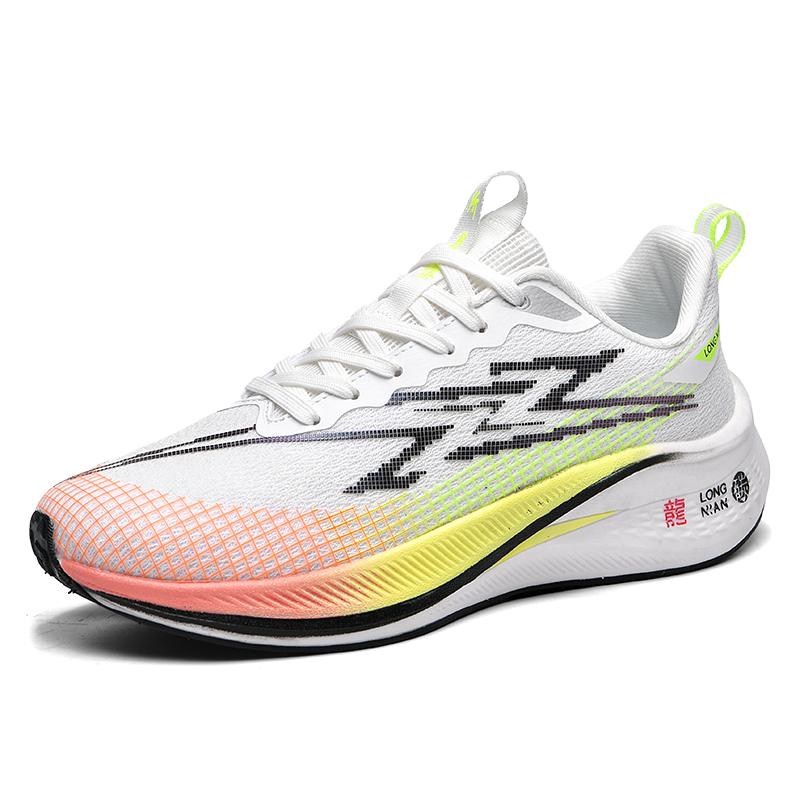 Neue professionelle Laufschuhe Carbonplatte atmungsaktive Mesh-Oberfläche Fitness weiche Sohle ultraleicht stoßdämpfend Sportschuhe