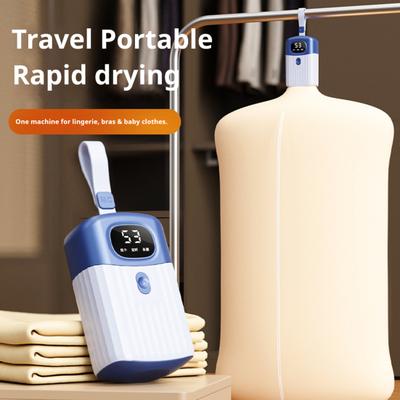Portable Clothes Dryer Silent Energy-Saving Fast Drying Foldable Laundry Machine with Smart Timer Adjustable Temperature Laundry Dryer