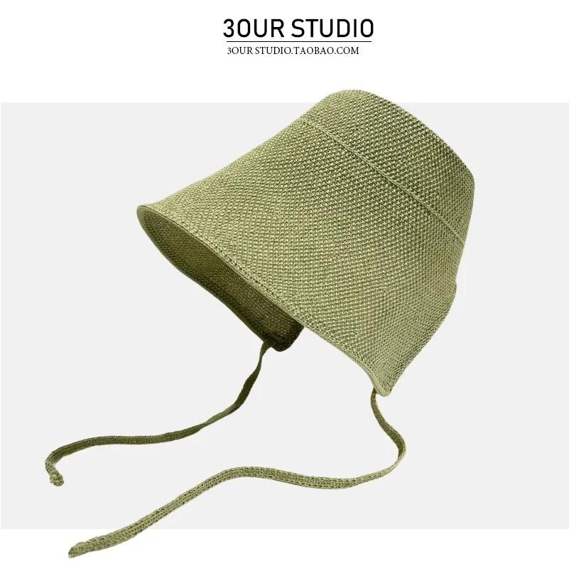 

French Elegance Designer Classic Elegant Lolita Raffia Straw Hats for Women Seaside Sunshade Linen Women s Cap Chapeau Homme 55-60CM