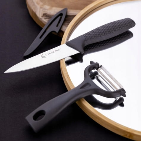 Kitchen set peeler knife made of steel