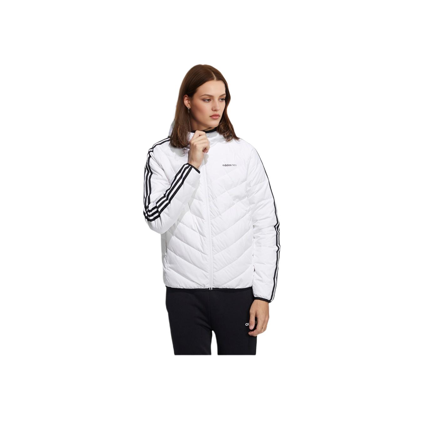 

Верхній чоловічий верхній одяг Adidas Neo з трьома смугами з капюшоном і логотипом, білий H45253 M