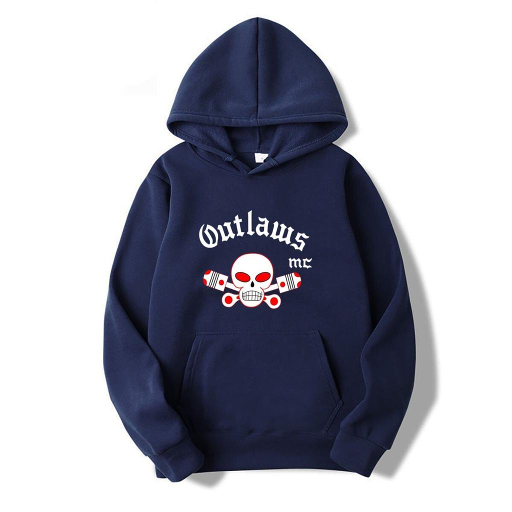 Outlaws Mc Club Hoodies Sommer Distressed Outdoor Verstellbar Baumwolle MC Hoodies