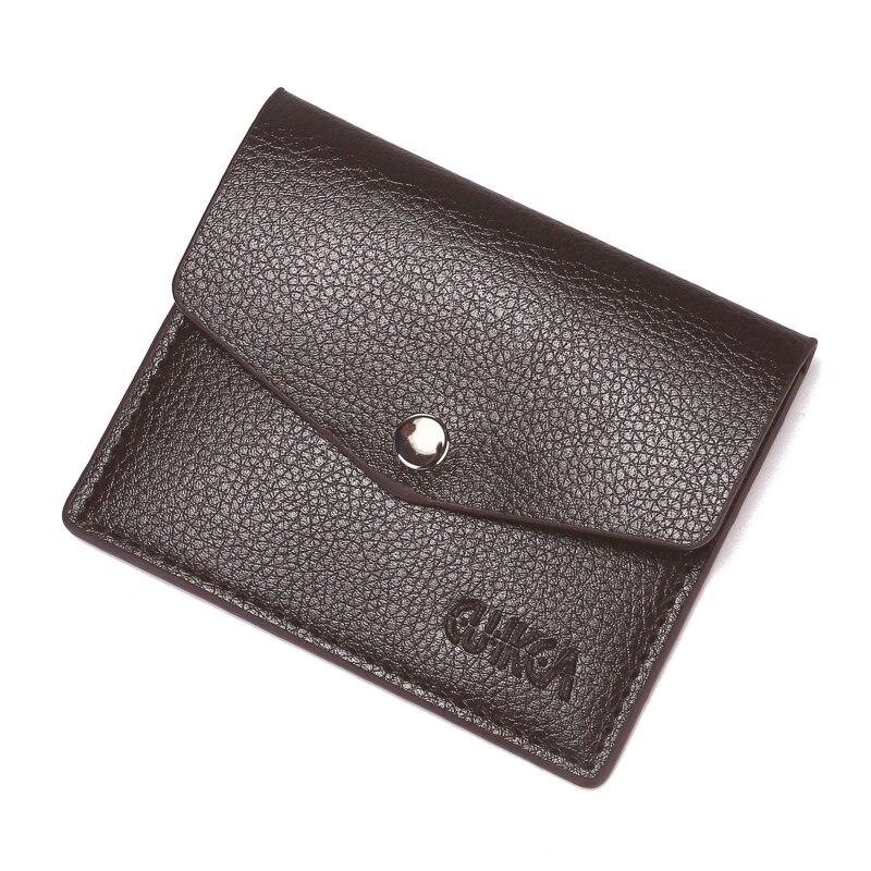 Black Coffee PU Leather Coin Bags Pouch Unisex Multi Card ID Bus Credit Card Holder Money Coin Ear Ring Earphone Storage Bags