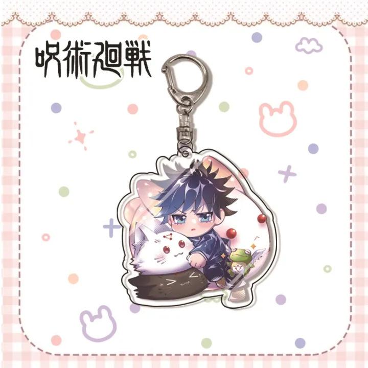 Jujutsu Kaisen Gojo Satoru Itadori Acrylic Keychain 55mm Anime Cosplay Accessory