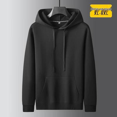 Dibenze Men's Plus Size Casual Hooded Sweatshirt