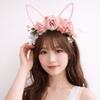 Colorful Rabbit Ears Headband Forest Bunny Ears Hair Hoop Exquisite Easter Garland  Children