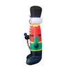 Christmas Inflatable Decor 2.4M Giant Santa Soldier with Lights Outdoor Holiday Decoration