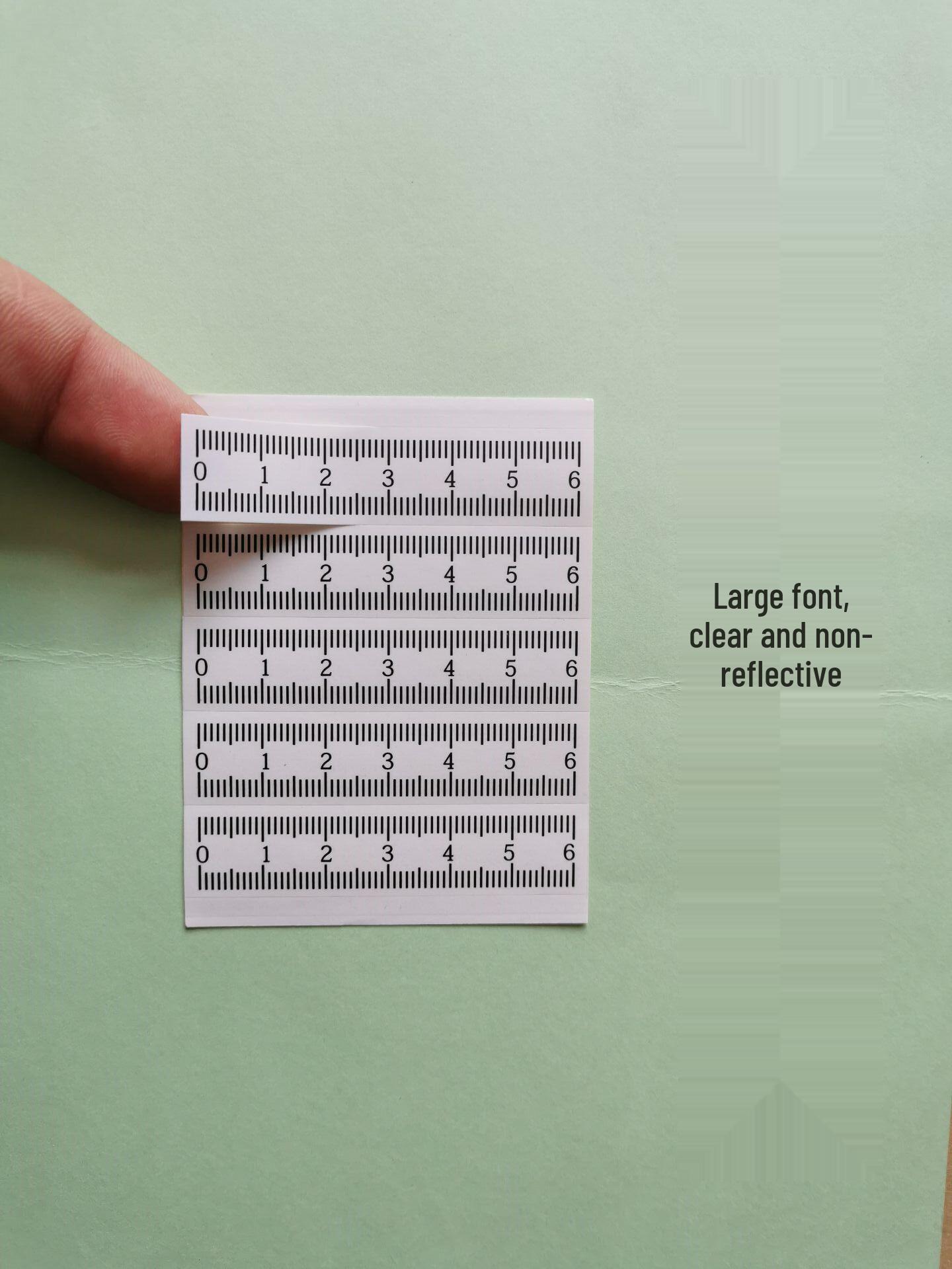 

12cm Two-Color Adhesive Transparent Photo Scale for Forensic Ruler Default