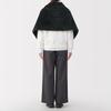 MUJI Cape Chaude en Polyester Recyclé Boa, Adulte Mixte, DDD11A5A, Noir, 45 x 160cm