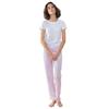 Towel City Womens/Ladies Striped Long Pajama Set