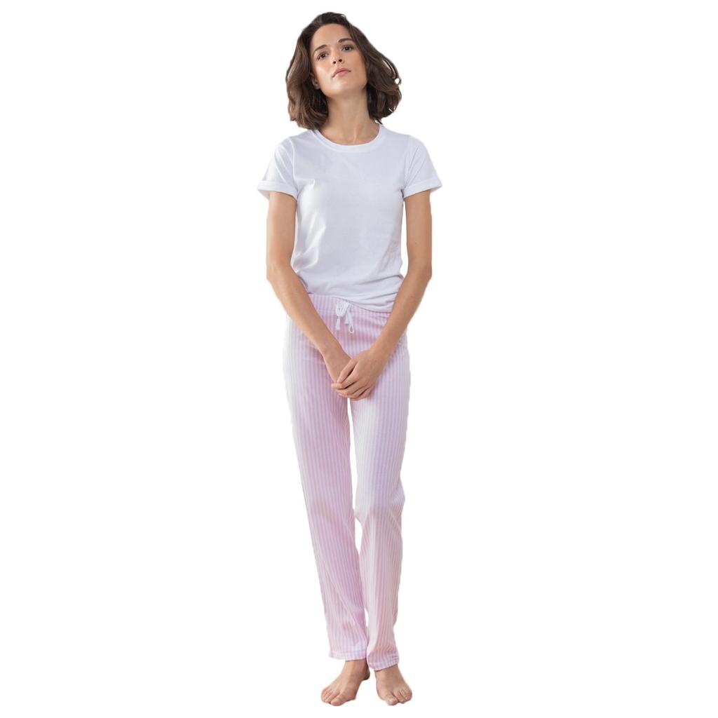 Towel City Womens/Ladies Striped Long Pajama Set