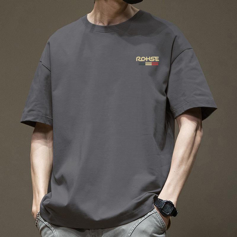 

Summer Men Cotton Short Sleeve T Shirt Comfortable Fabric Sportwear 3XL